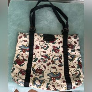 Hello Kitty  Loungefly Hello Kitty Tote Bag - rare Patterned Tote Bag